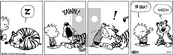 Calvin and Hobbes - Thursday October 31, 1991 Comic Strip