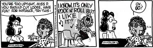 Luann on Thursday May 14, 1987 Comic Strip