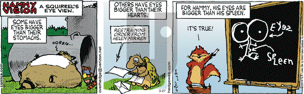 Over the Hedge on Friday March 27, 2015 Comic Strip