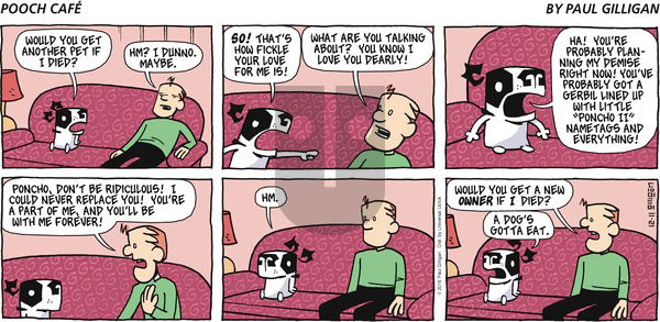 Pooch Cafe on Sunday December 11, 2016 Comic Strip