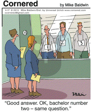 Cornered on Friday April 17, 2015 Comic Strip