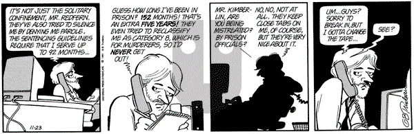 Doonesbury on Saturday November 23, 1991 Comic Strip