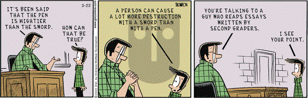 Grand Avenue on Wednesday March 22, 2023 Comic Strip