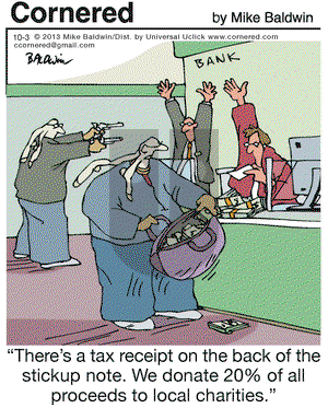 Cornered on Thursday October 3, 2013 Comic Strip
