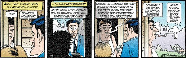 Doonesbury on Monday October 8, 2012 Comic Strip