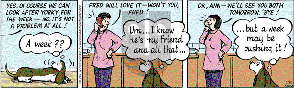 Fred Basset on Tuesday February 26, 2019 Comic Strip