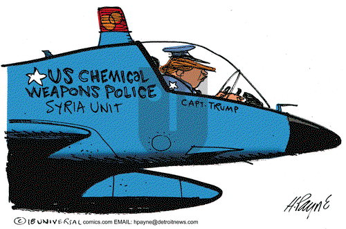 Henry Payne on Tuesday April 17, 2018 Comic Strip