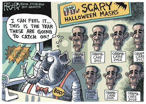 Rob Rogers on Thursday October 27, 2016 Comic Strip