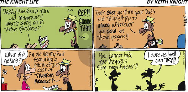 The Knight Life on Sunday January 21, 2018 Comic Strip
