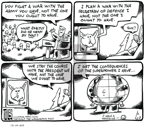 Tom Toles on Tuesday January 11, 2005 Comic Strip