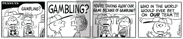 Peanuts on Wednesday April 18, 1973 Comic Strip