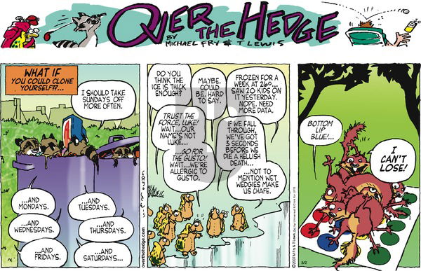 Over the Hedge on Sunday March 2, 2014 Comic Strip