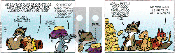 Over the Hedge on Wednesday December 16, 2015 Comic Strip