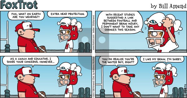 FoxTrot on Sunday September 3, 2017 Comic Strip