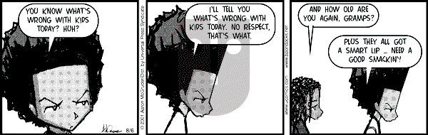 The Boondocks - Monday August 6, 2001 Comic Strip