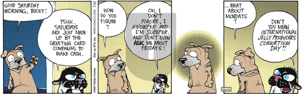 Get Fuzzy on Saturday July 28, 2007 Comic Strip