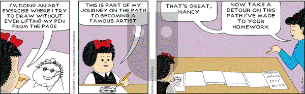 Nancy on Wednesday March 6, 2019 Comic Strip