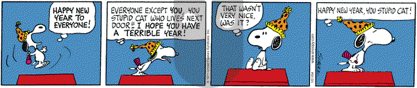 Peanuts on Thursday January 1, 2004 Comic Strip