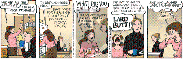 For Better or For Worse - Tuesday March 13, 2007 Comic Strip