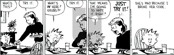 Calvin and Hobbes - Tuesday April 7, 1992 Comic Strip