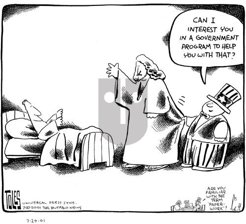 Tom Toles on Sunday July 29, 2001 Comic Strip