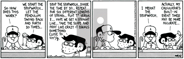 FoxTrot on Wednesday December 1, 1993 Comic Strip