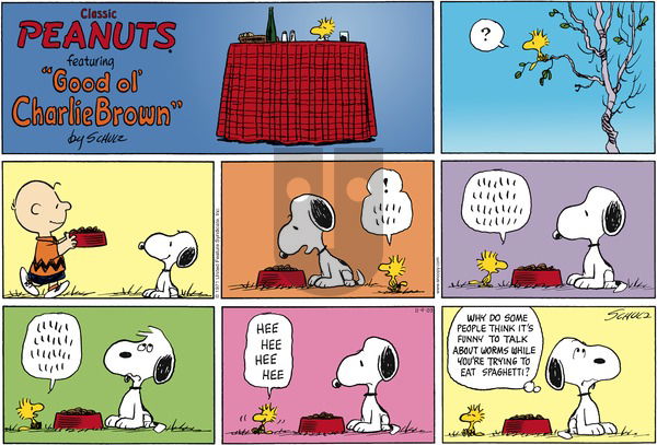 Peanuts on Sunday November 9, 2003 Comic Strip