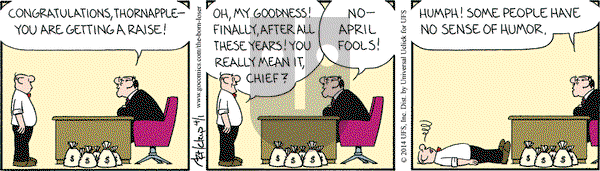 The Born Loser on Tuesday April 1, 2014 Comic Strip