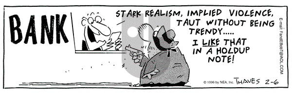 Frank and Ernest on Tuesday February 6, 1996 Comic Strip