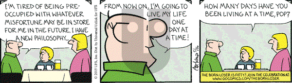 The Born Loser on Saturday May 16, 2015 Comic Strip