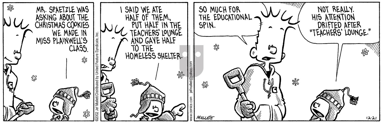 Frazz - Saturday December 21, 2002 Comic Strip