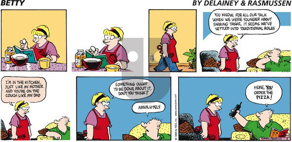Betty on Wednesday November 25, 1998 Comic Strip