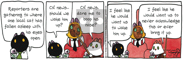 Breaking Cat News on Friday January 11, 2019 Comic Strip