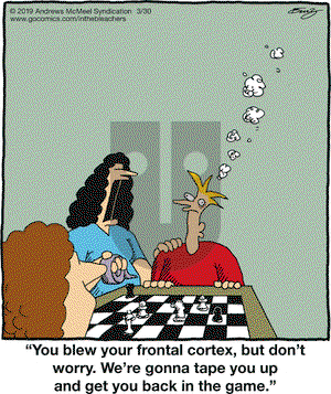 In the Bleachers on Saturday March 30, 2019 Comic Strip
