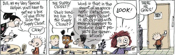Cul de Sac on Tuesday January 13, 2015 Comic Strip