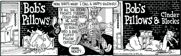 Monty on Saturday April 7, 2001 Comic Strip