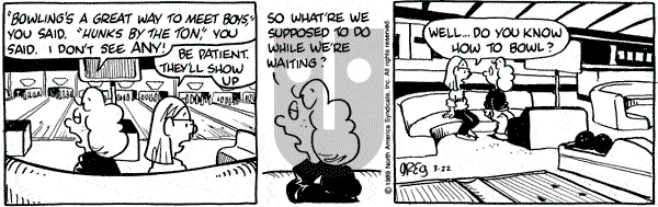 Luann on Wednesday March 22, 1989 Comic Strip