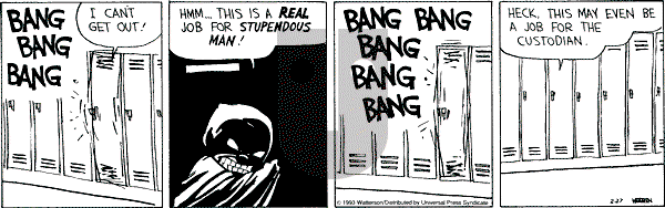 Calvin and Hobbes - Saturday February 27, 1993 Comic Strip