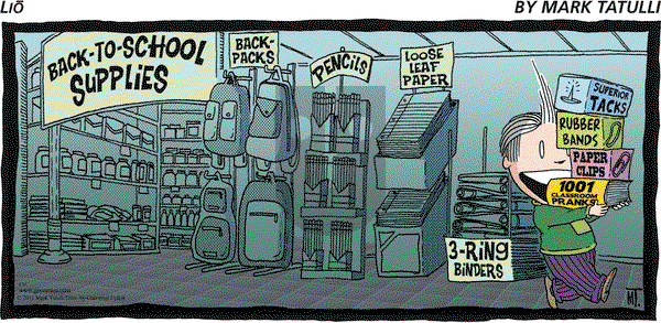 Lio - Sunday August 28, 2011 Comic Strip