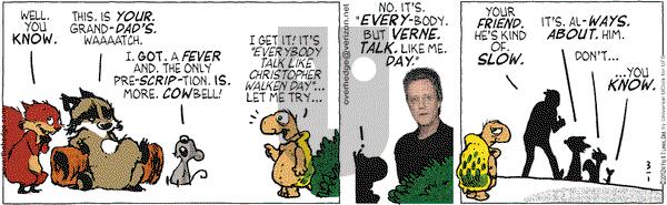 Over the Hedge on Thursday March 1, 2012 Comic Strip