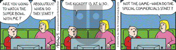 The Born Loser on Saturday February 1, 2014 Comic Strip