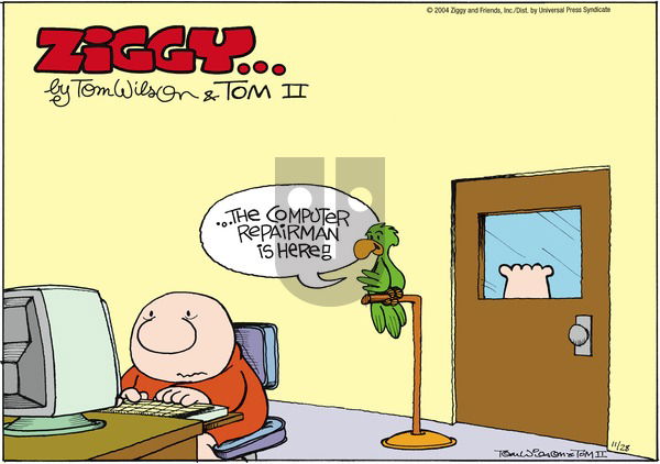 Ziggy on Sunday November 28, 2004 Comic Strip