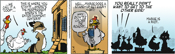 Over the Hedge on Thursday April 24, 2025 Comic Strip