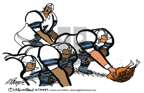 Henry Payne on Wednesday November 27, 2019 Comic Strip