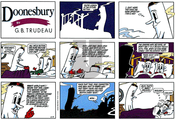 Doonesbury on Sunday February 14, 1993 Comic Strip