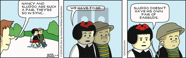 Nancy on Tuesday April 10, 2018 Comic Strip