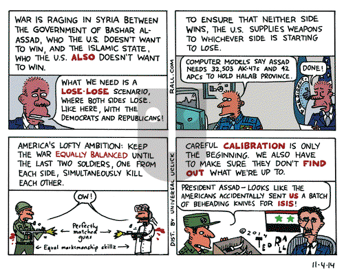 Ted Rall on Tuesday November 4, 2014 Comic Strip