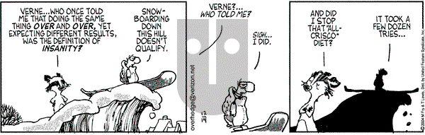 Over the Hedge on Tuesday December 14, 2004 Comic Strip