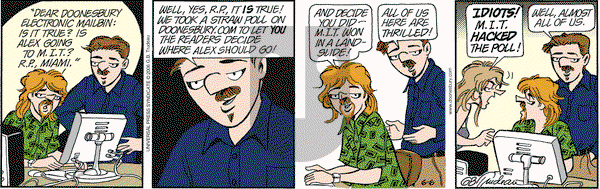 Doonesbury on Tuesday June 6, 2006 Comic Strip