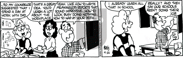 Luann on Monday April 26, 1993 Comic Strip